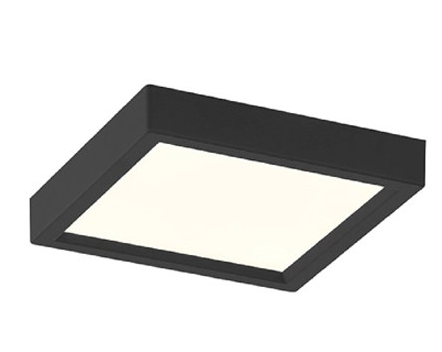 Eurofase Lighting 47522-022 Troy - 5'' Square LED Flush Mount - 120V - 10W - 5CCT Color Selectable - 488 Lumens - Dimmable - Black