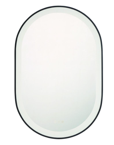 Eurofase Lighting 47562-028 Sara 36 X 24 inch Black Wall Mirror