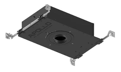 NORA Lighting NHAPIC-3R15L34055DP 3" Apollo Round IC Air-Tight Housing with Field Changeable Optics, 2000 Lumen, 1.25" to 1.625" Ceiling Thickness, Color Temperature 4000K, Beam Angle Flood (55°)