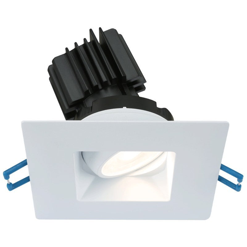 Lotus LED Lights LSG3-5CCT-HO-WH Lotus 3" Square Regressed Gimbal LED Downlight - High Output - 11W - 27K / 3K / 35K / 4K / 5K - 1040 Lumens - 120V - White