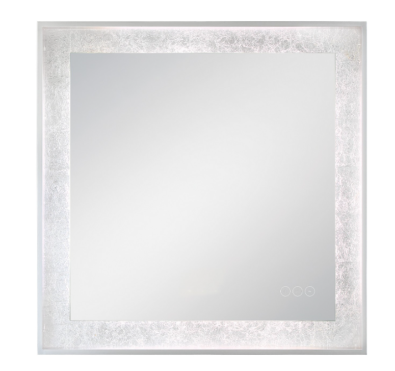 Eurofase Lighting 48087-018 Anya 32 X 32 inch Black Wall Mirror