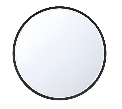 Eurofase Lighting 48094-016 Cerissa 30 X 30 inch Black Wall Mirror