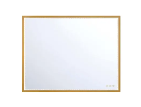 Eurofase Lighting 48096-027 Cerissa 36 X 28 inch Gold Wall Mirror