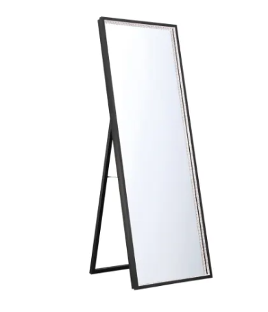 Eurofase Lighting 48098-014 Cerissa 65 X 24 inch Black Wall Mirror