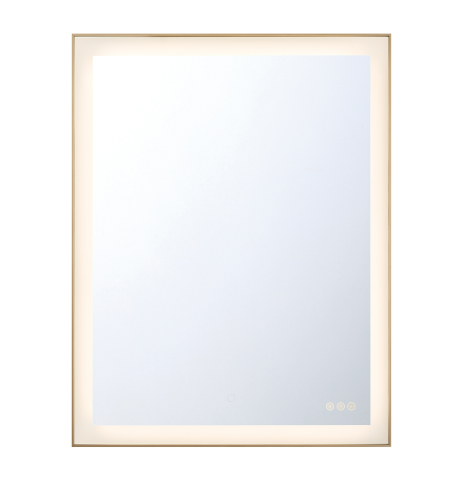 Eurofase Lighting 48102-032 Lenora 36 X 28 inch Gold Wall Mirror