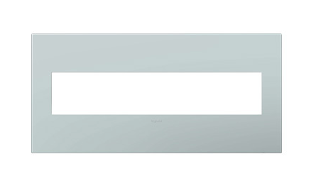 Legrand AWP5GBL1 Adorne 5-Gang Screwless Wall Plate, Pale Blue Finish
