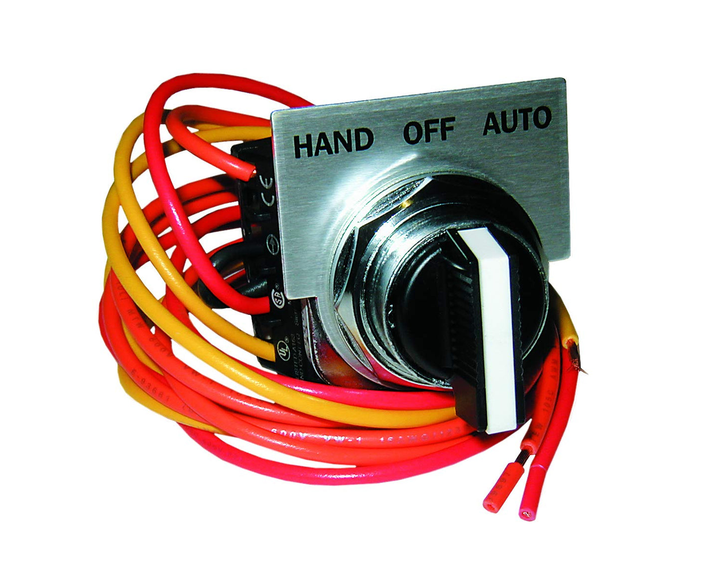 Siemens 49SAS01 Pilot Device, Hand-Off-Auto Selector Switch, 14, 17, 18, 36, 37, 40, 83, 84, LEN, CLM, LED,LEF, LEB, CMN, CMF, CMB Class, 1, 12, 4/4X Enclosure Type, 0-8 (20-400A) Controller Size