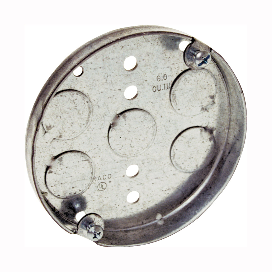 Orbit 4PB Pancake Box, 5-Knockout, Steel, Gray