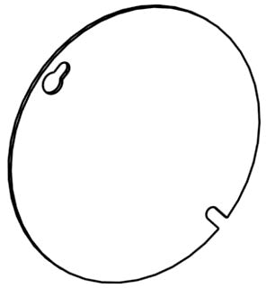 Orbit 4RBC-R 4" Round Electrical Box Cover, Flat Blank Steel