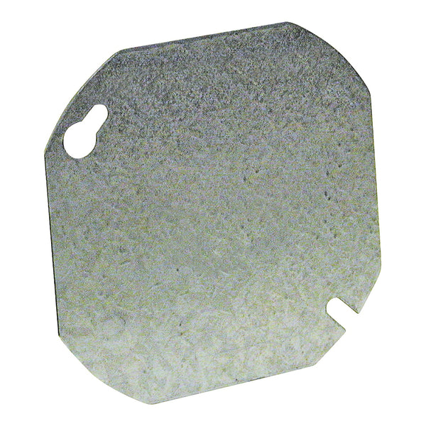 Orbit 4RBC 4" Octagonal Electrical Box Cover, Flat Blank Steel