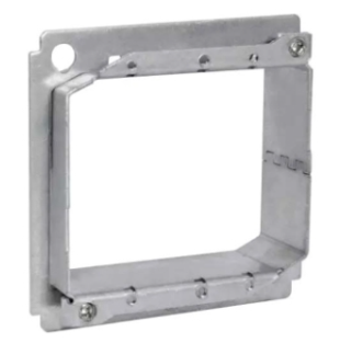 Orbit 4SAR2G 2-Gang Adjustable Deep Box Ring, 4-3/8 in L x 4-3/8 in W x 1-3/8 in D, Sheet Steel, 1/4 to 1-1/4 in Raised 25 Pack