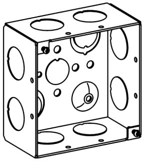 Orbit 4SDB-75 4" Electrical Square Box 2-1/8" Deep