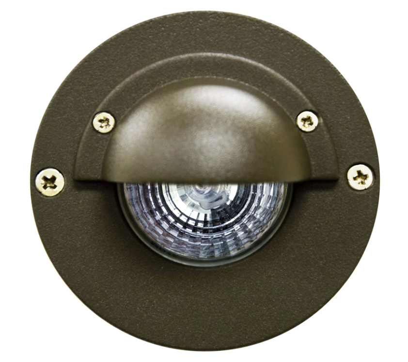 Dabmar Lighting LV625-L3-65K-BZ Cast Bronze In-Ground Well Light with EyeLid , 12V, Color Temperature 6500k, Bronze Finish
