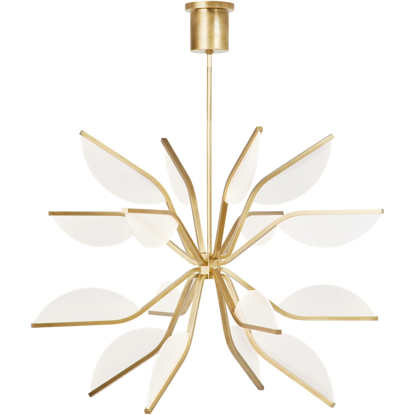 Visual Comfort Architectural 700BLT38GNB-LED930 Sean Lavin Belterra LED 38 inch Chandelier Ceiling Light, Integrated LED, Natural Brass Finish
