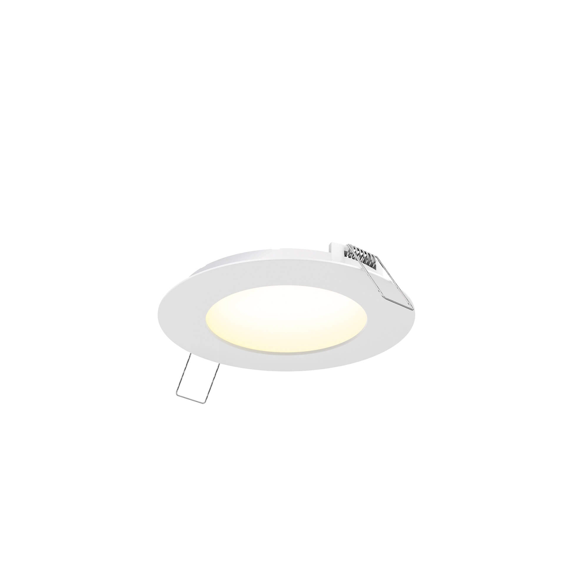 DALS Lighting 5004-CDW-WH 4" Round Recessed Slim Panel - 120V - CCT: 5CCT + 3000K – 2200K - Finish: White