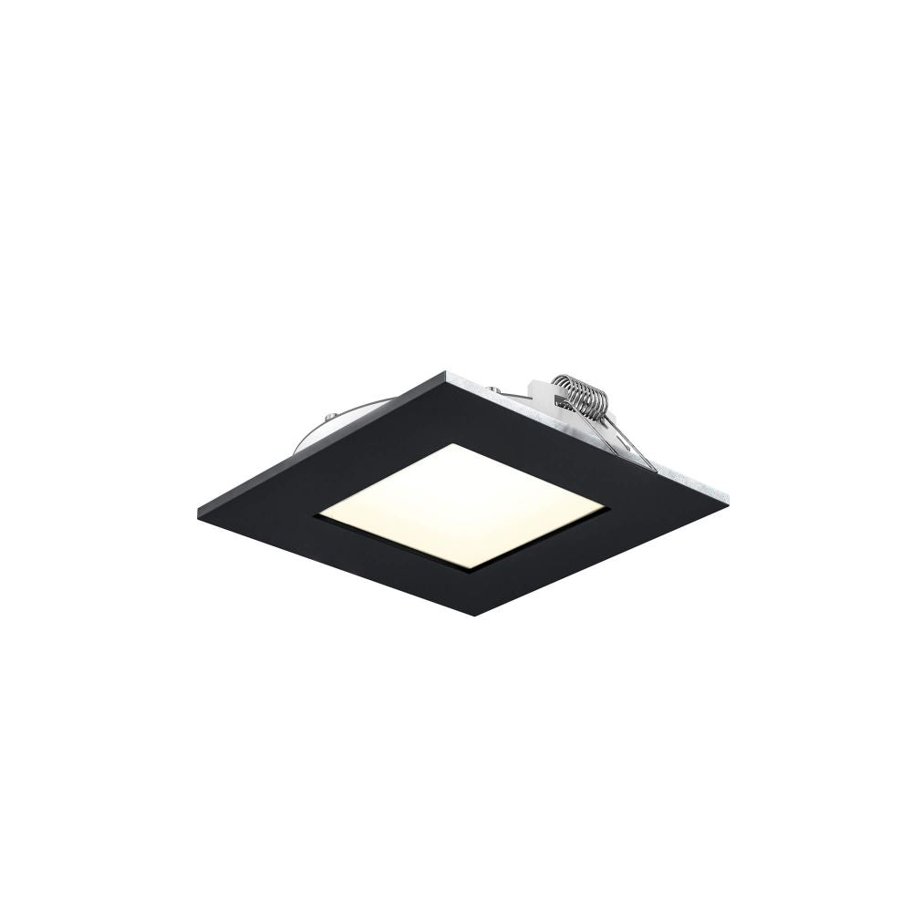 DALS Lighting 5004SQ-CC-BK Multi CCT Slim Square Recessed Panel Light - Black Finish