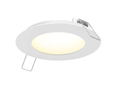 DALS Lighting 5005-CC-V-WH Multi CCT Slim Round Recessed Panel Light - Universal 120V-347V, 0-10V Dimming