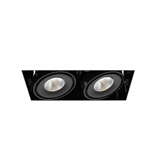 Eurofase Lighting TE612LED-40-4-01 8-in LED Recessed Downlight, 2-Light, Wide, Wattage 30W, Voltage 120V, Lumens 2580 lm, Color Temperature 4000K, Black