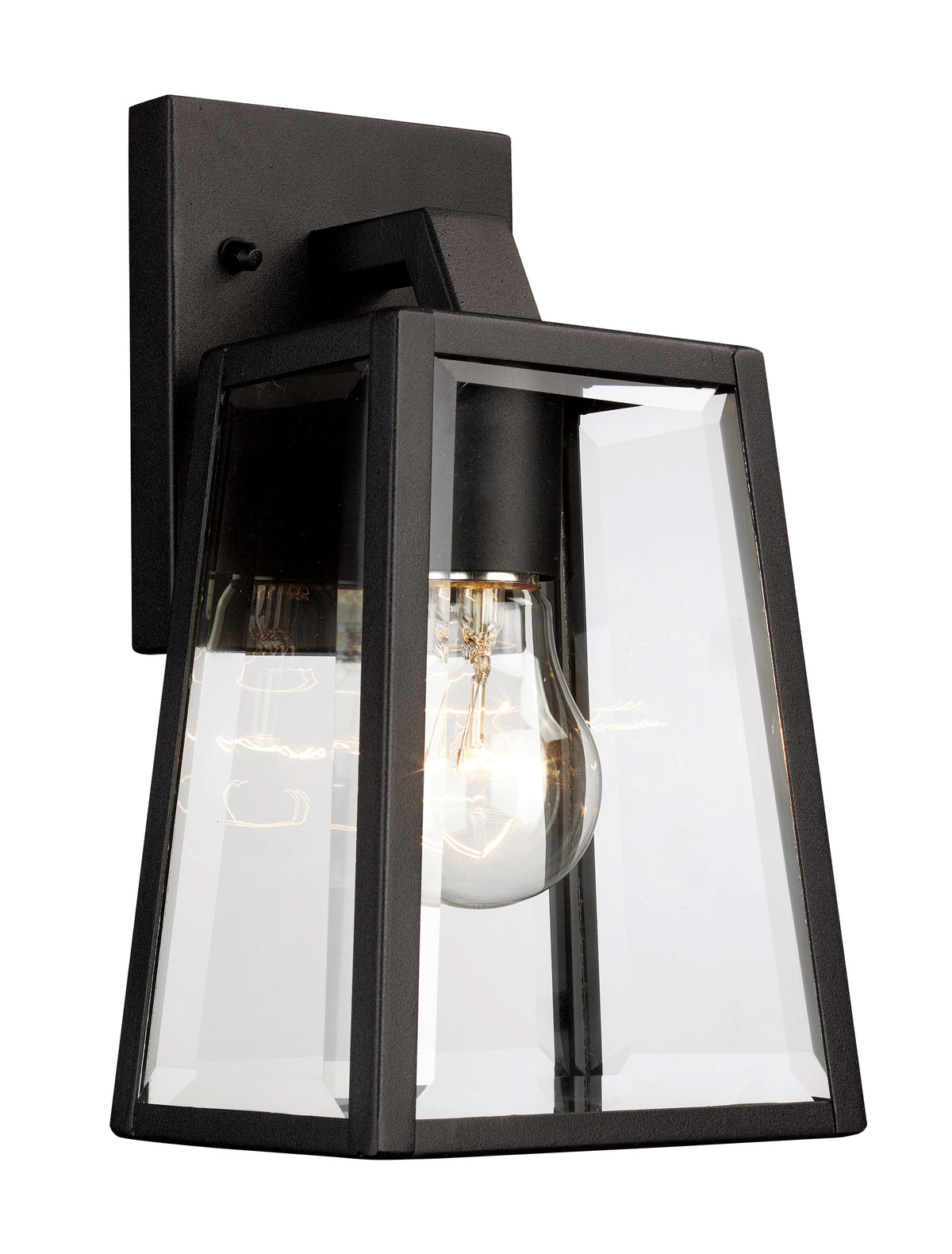 Trans Globe Lighting 50210 BK Obsidian 1 Light Black Wall Lantern