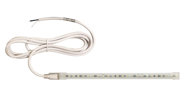 Nora Lighting NUTP13-W24-4-12-930/HW Custom Cut 24-ft, 4-in Continuous LED Tape Light, 330lm / 3.6W per foot, w/ Mounting Clips and 8' Hardwired Power Cord, Color Temperature 3000K, Voltage 120V