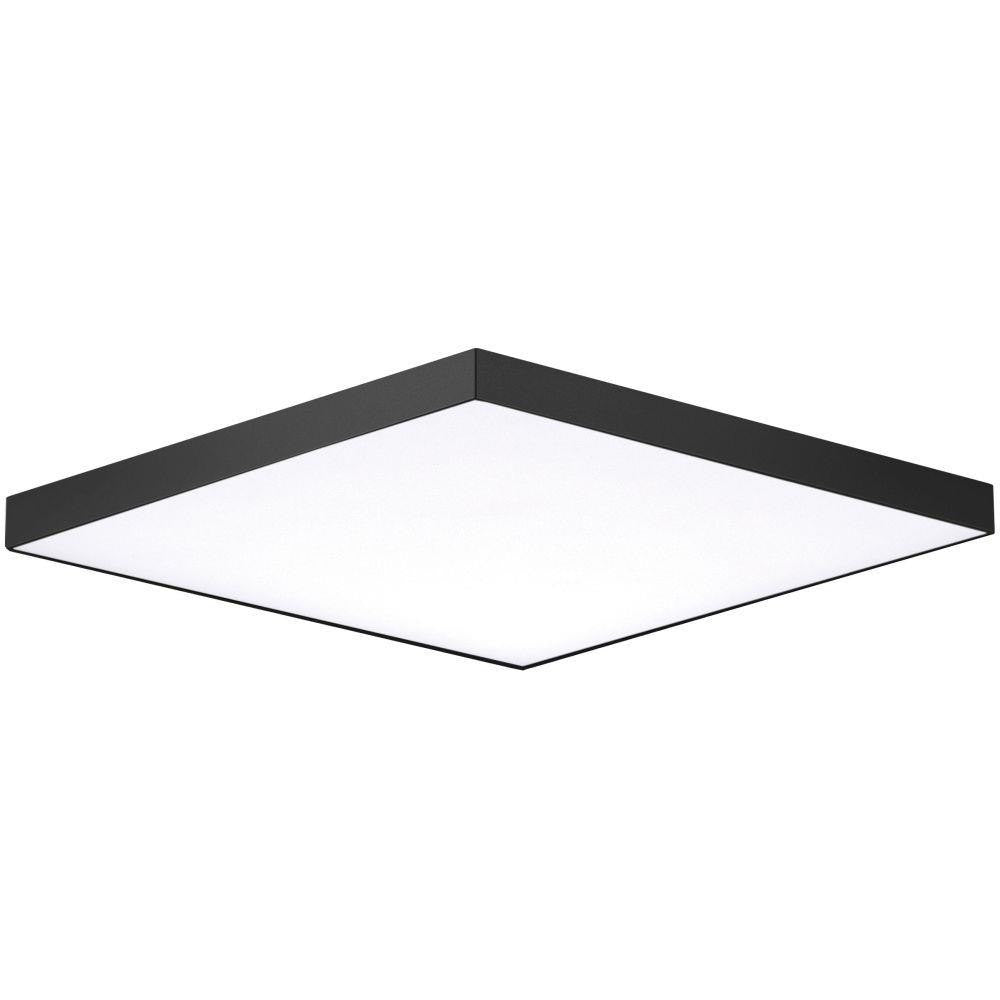 Maxim Lighting 57675WTBK Trim 1 Light 15 inch Black LED Square Flush Mount Ceiling Light
