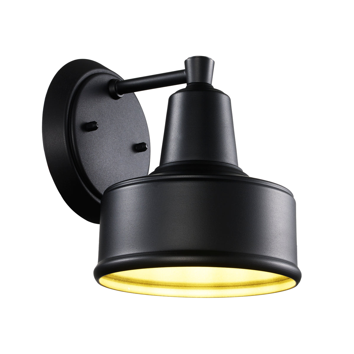 Trans Globe Lighting 51320 BK Channing black wall lantern angled view