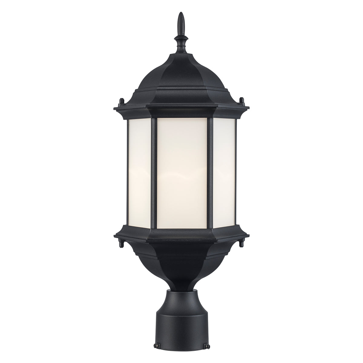 Trans Globe Lighting 51634 BK Eldlight 1 Light Black Post Mount Light
