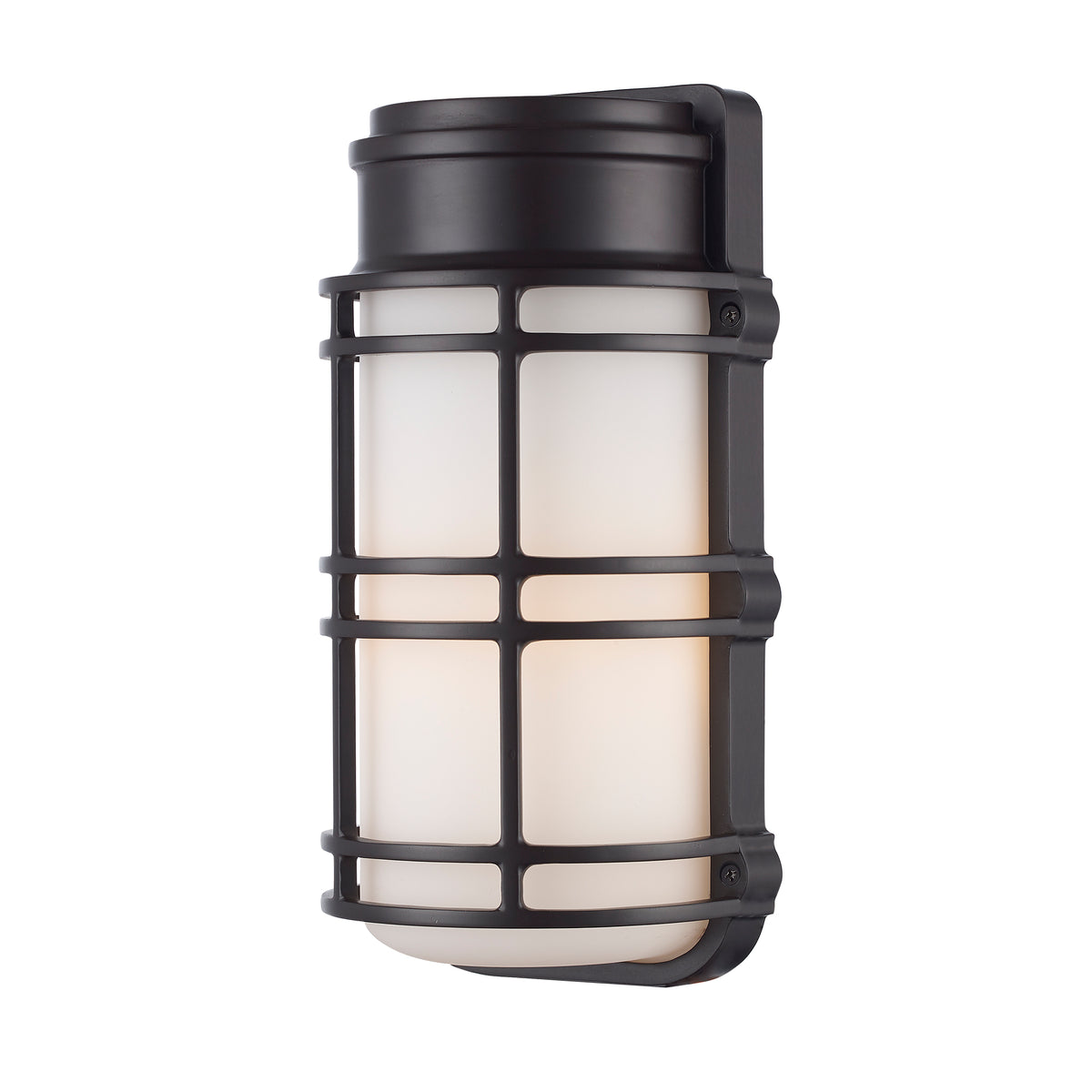 Trans Globe Lighting 51770 BZ Castbright bronze outdoor wall light front view lit