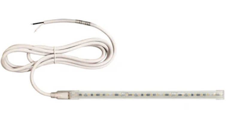 Nora Lighting NUTP13-W25-12-927/HW Custom Cut 25-ft Continuous Led Tape Light, 330lm / 3.6w Per Foot, W/ Mounting Clips And 8' Hardwired Power Cord, Color Temperature 2700k, Voltage 120v