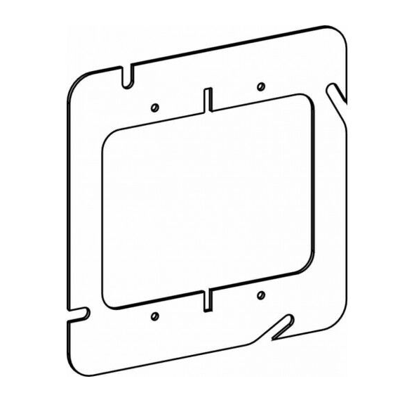 ORBIT 52000 5S 2 Gang Flat Steel Device Ring 4-11/16"