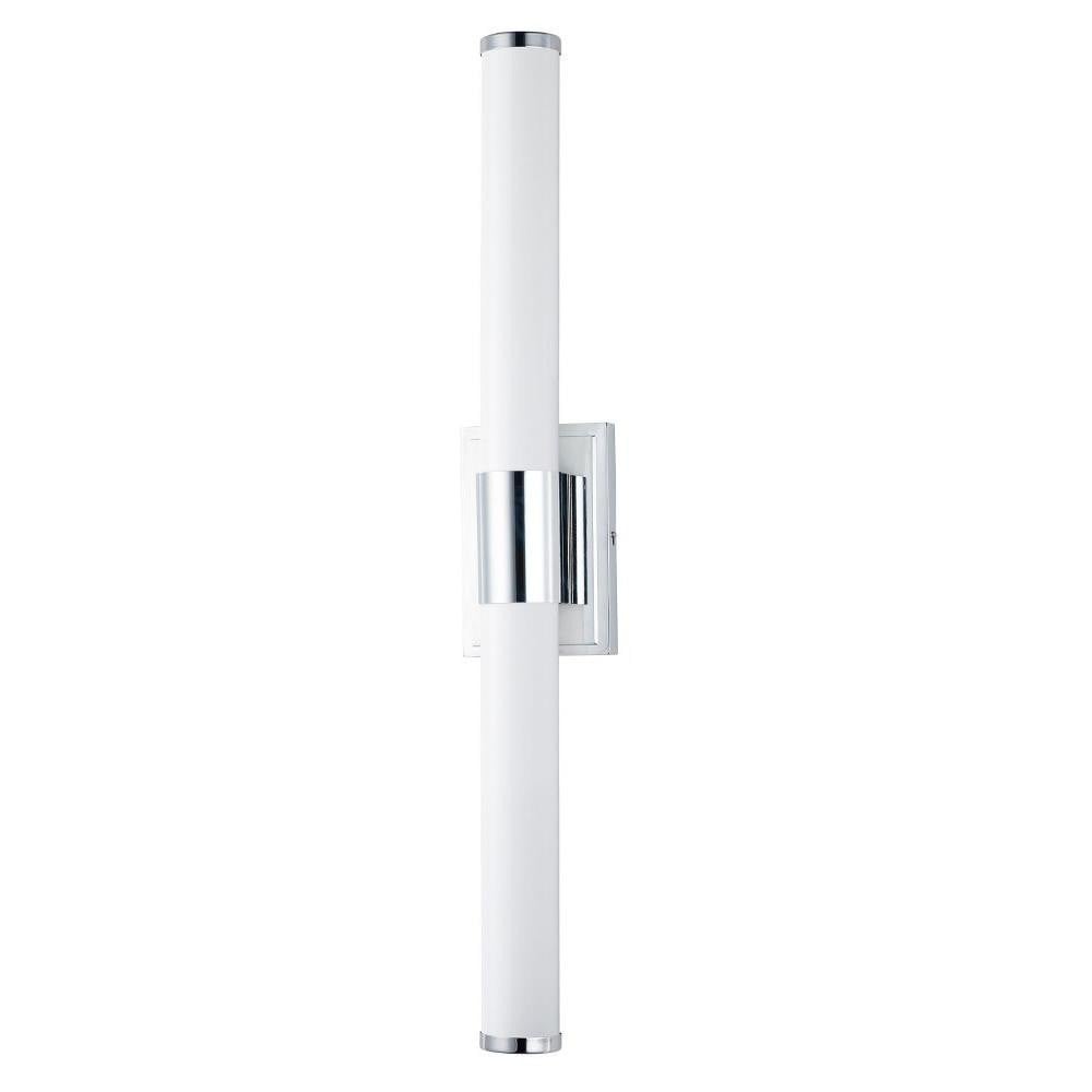 Maxim Lighting 52116WTSN Optic 1 Light 30 Inch Satin Nickel Bath Vanity Wall Light - Vertical Front View