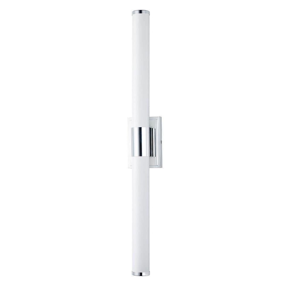Maxim Lighting 52117WTPC Optic 1 Light 36 Inch Polished Chrome Bath Vanity Wall Light - Vertical White Background
