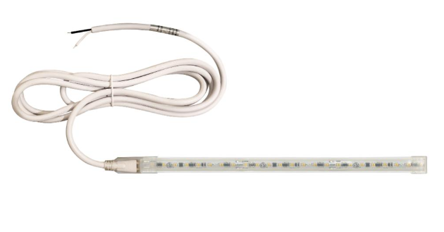 Nora Lighting NUTP13-W25-4-12-930/HW Custom Cut 25-ft, 4-in Continuous LED Tape Light, 330lm / 3.6W per foot, w/ Mounting Clips and 8' Hardwired Power Cord, Voltage 120V, Color Temperature 3000K