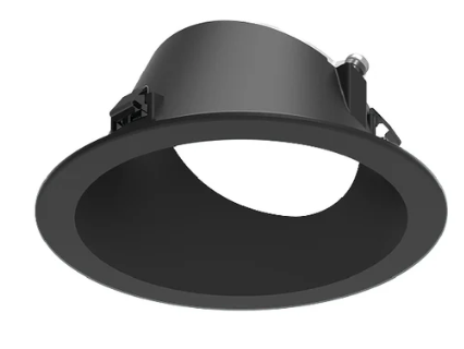 NORA Lighting NAPF-3RWWB 3" Apollo Round Flanged Wall Wash Trim, Black