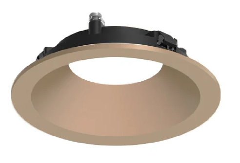 NORA Lighting NAPF-3RDNWD 3" Apollo Round Flanged Downlight Trim, Wheat Diffused Finish