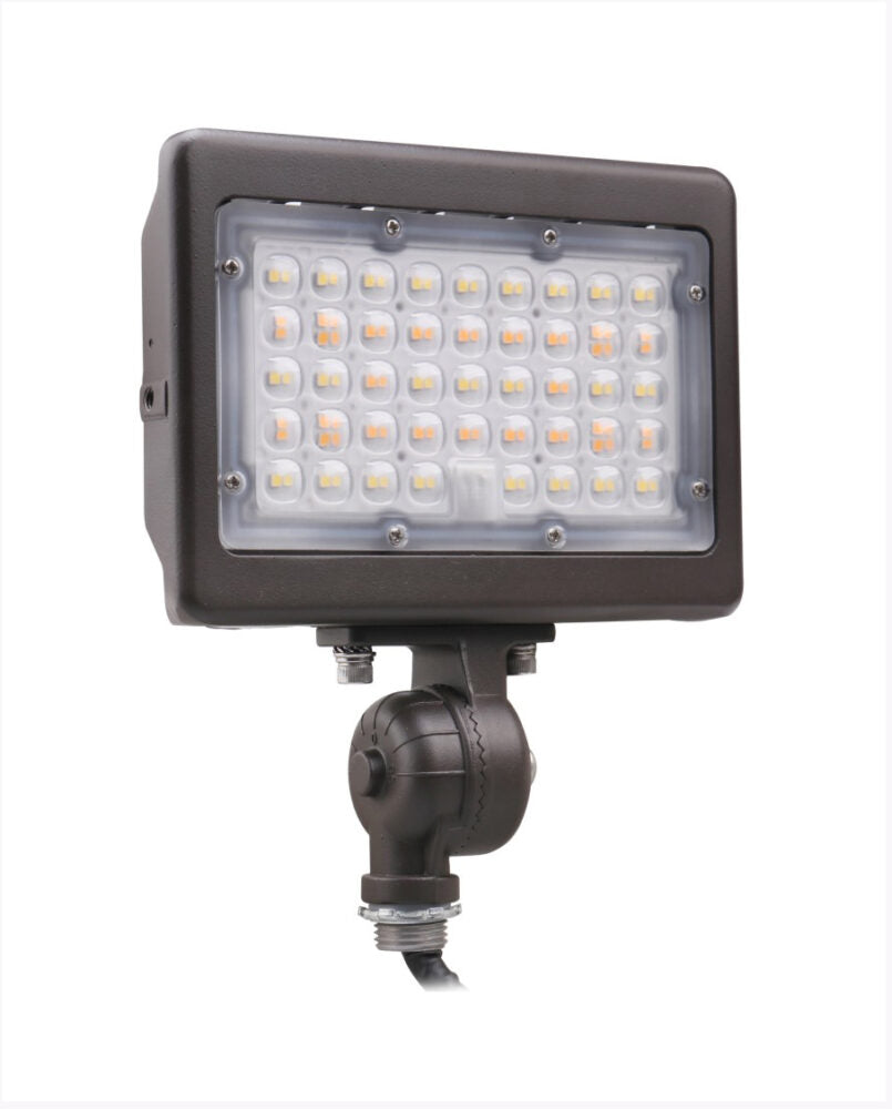 Cyber Tech Lighting LF30BZ/CCT LED Flood Light with Knuckle Mount, Selectable Wattage 30W/20W, Multi-Color Temperature, Bronze Finish