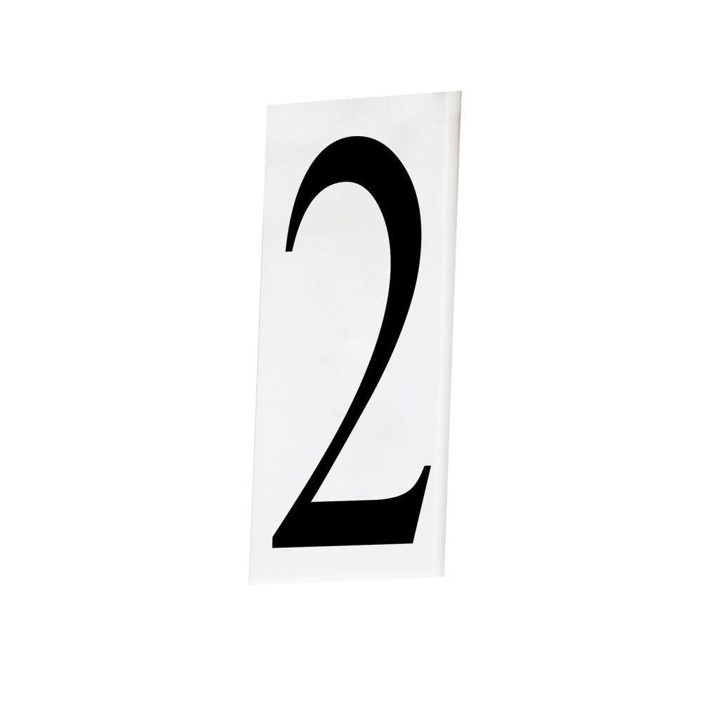 Maxim Lighting 53612WT Address Number 2 White Acrylic Number Tile
