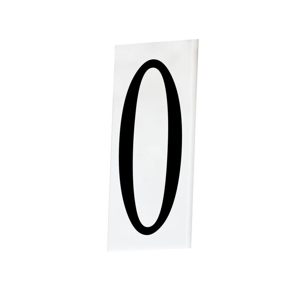 Maxim Lighting 53620WT Address House Number 0 White Acrylic Tile