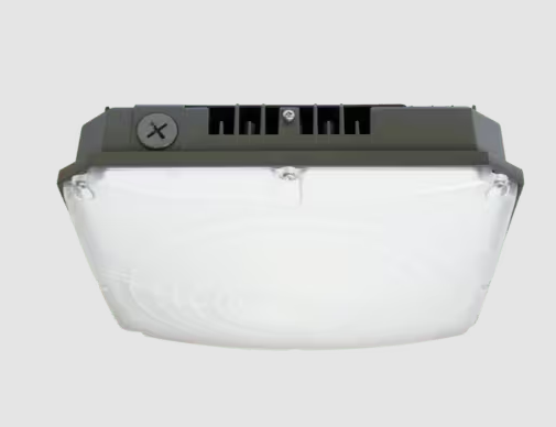 Eiko CF4-704-1 LED Garage Canopy Fixture, Wattage 70W, Color Temperature 4000K, Voltage 120-277V, Dimmable