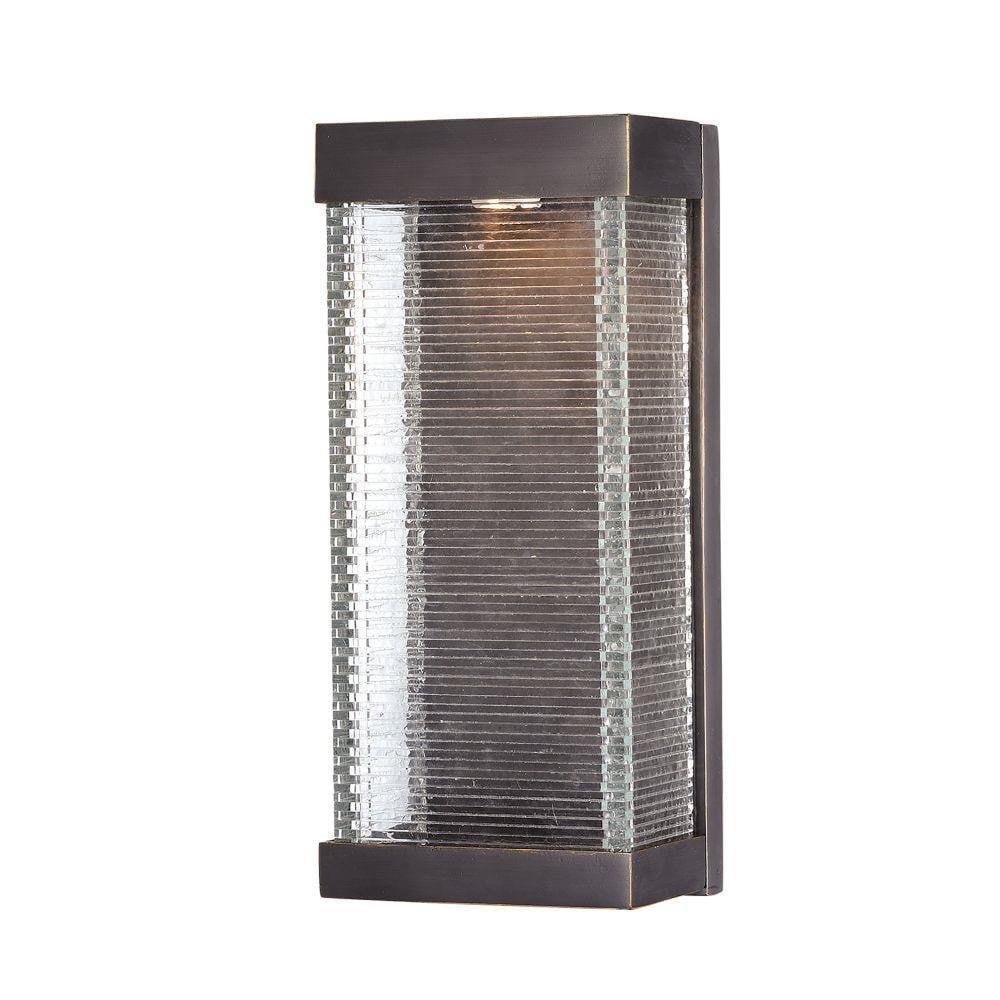 Maxim Lighting 55226CLBZ Stackhouse 1 Light 16 inch Bronze Outdoor Wall Lantern - Front View on White Background