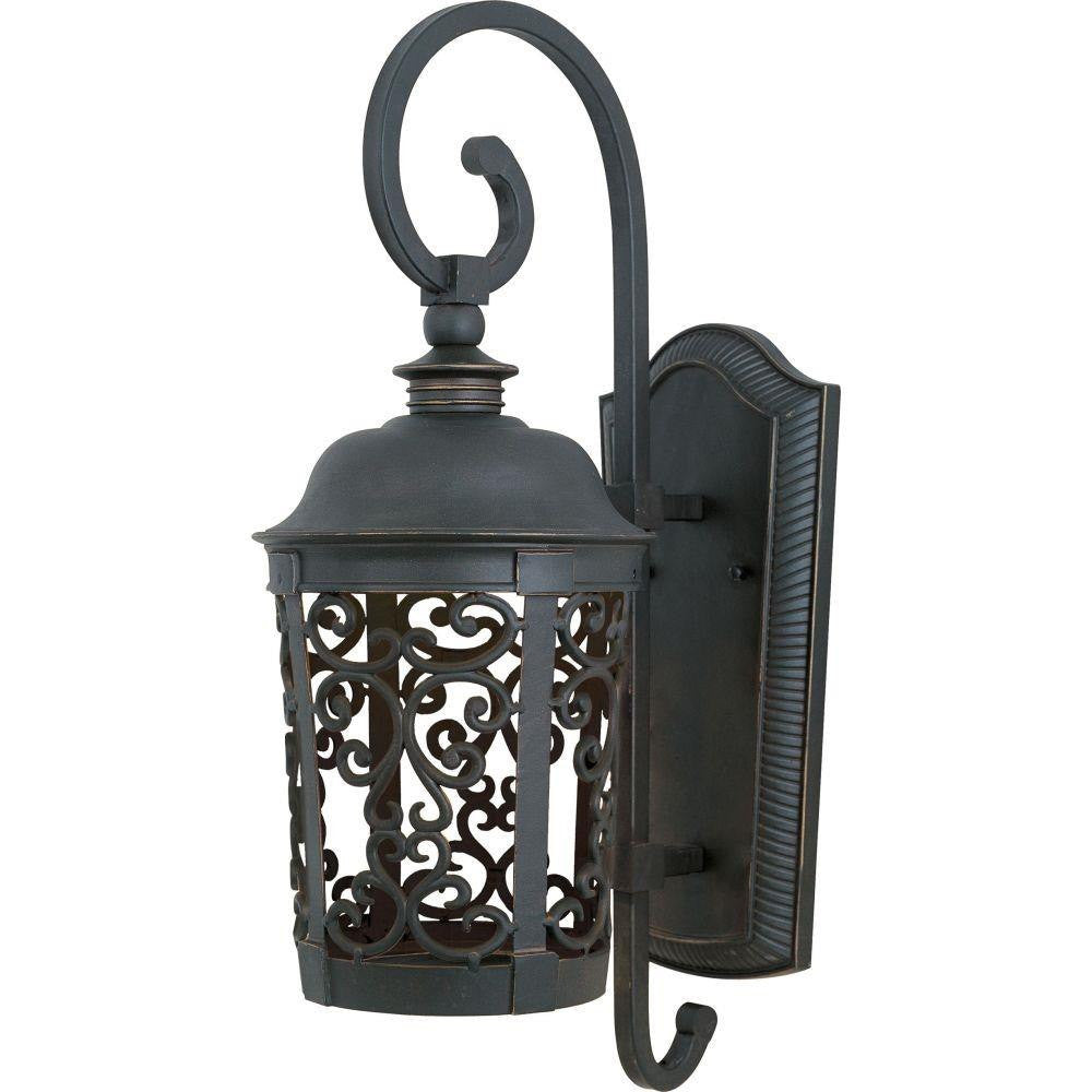 Maxim Lighting 55394BZ Whisper 1 Light Bronze Outdoor Wall Lantern