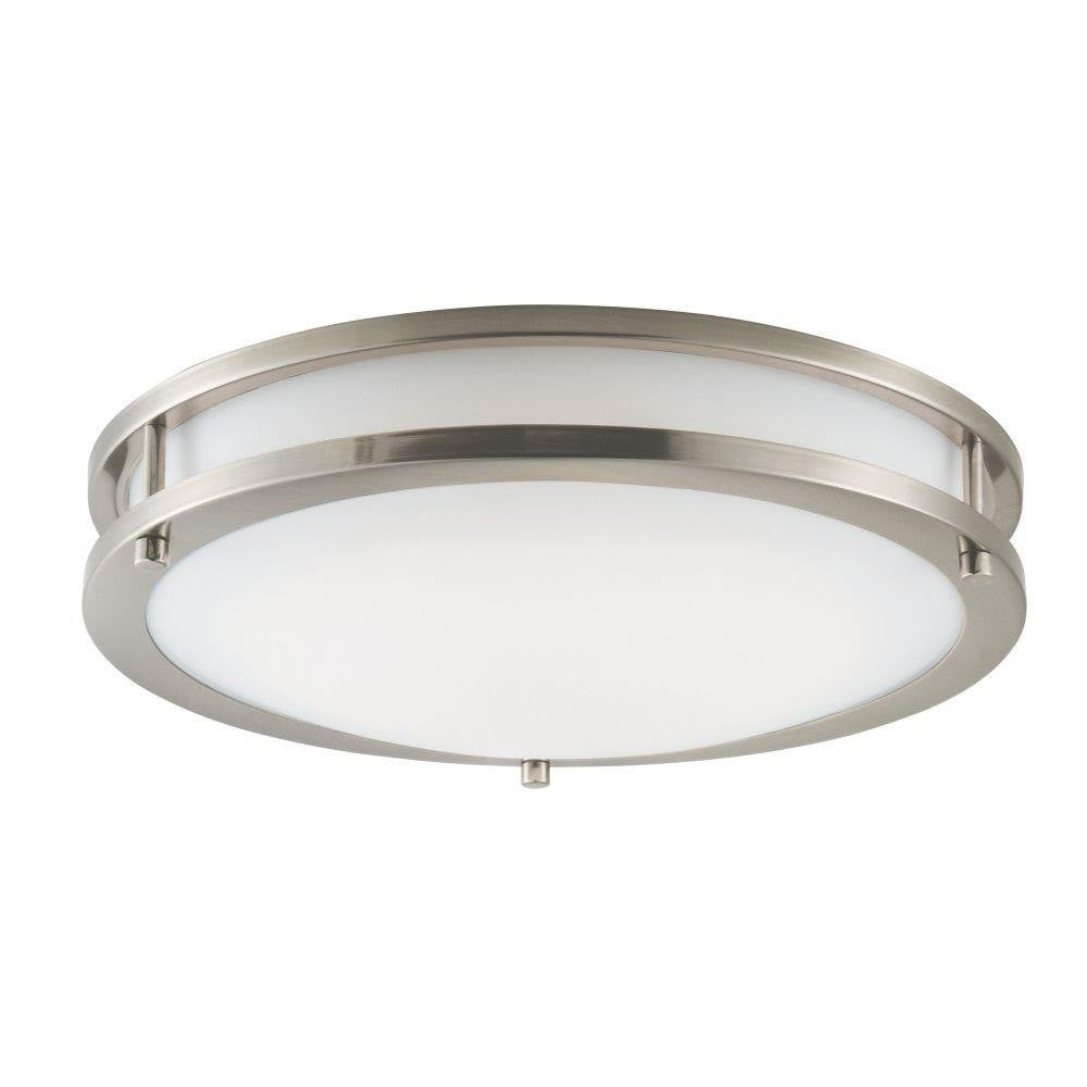 Maxim Lighting 55543WTSN Linear 1 Light 14 inch Satin Nickel LED Flush Mount Ceiling Light