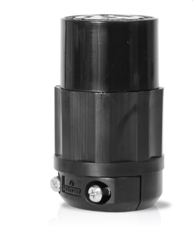 Leviton 2713-B Locking Connector, 30A, 125/250V Industrial Grade, Black Finish