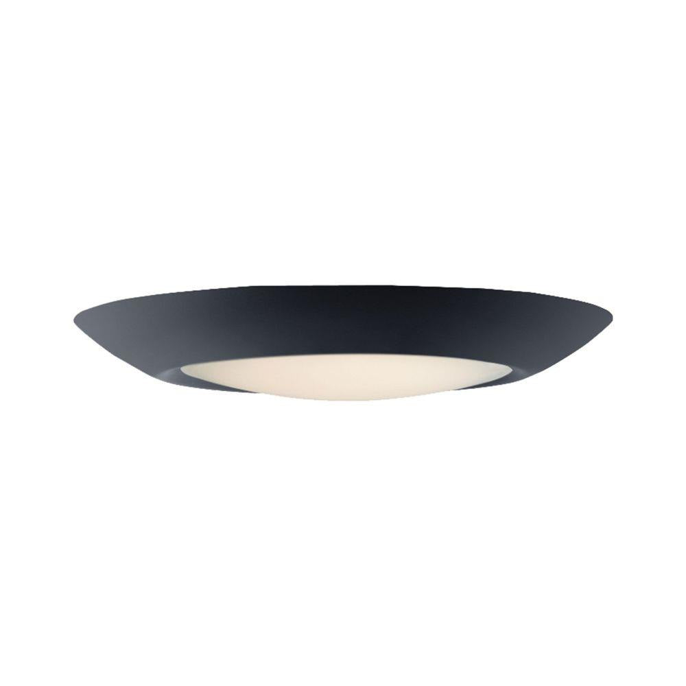 Maxim Lighting 57413WTBK Diverse 1 Light 6 Inch Black Flush Mount Ceiling Light