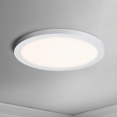 Maxim Lighting 57694WTWT Chip White LED Round Flush Mount Ceiling Light Installed