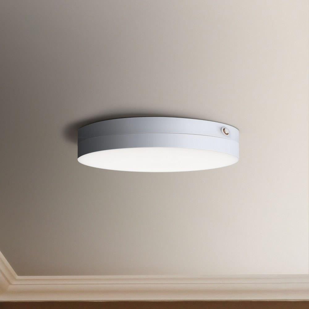 Maxim Lighting 57895WTWT Trim White LED Flush Mount installed on ceiling