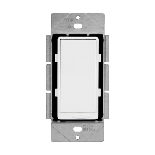 Enerlites 58300-W Decorator Dimmer Wall Switch, Single Pole, LED/CFL, Incandescent/ Halogen, White Finish