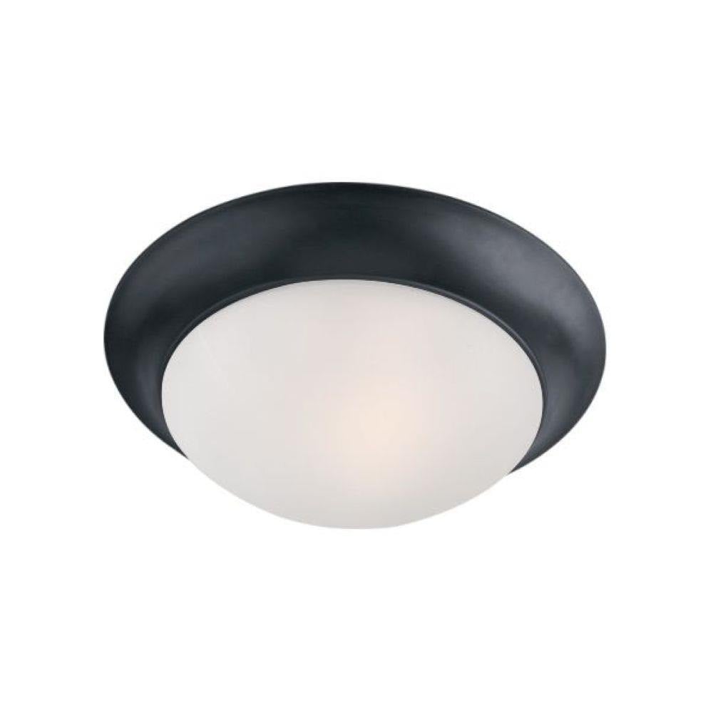 Maxim Lighting 5852FTBK Essentials 585X 3 Light 16.5 Inch Black Flush Mount Ceiling Light