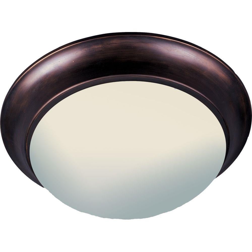 Maxim Lighting 5852FTOI Essentials 3 Light 16.5 inch Oil Rubbed Bronze Flush Mount Ceiling Light