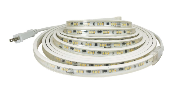 Nora Lighting NUTP13-W28-12-927/CP Custom Cut 28-ft Continuous LED Tape Light, 330lm / 3.6W per foot, w/ Mounting Clips and 8' Cord & Plug, Voltage 120V, Color Temperature 2700K